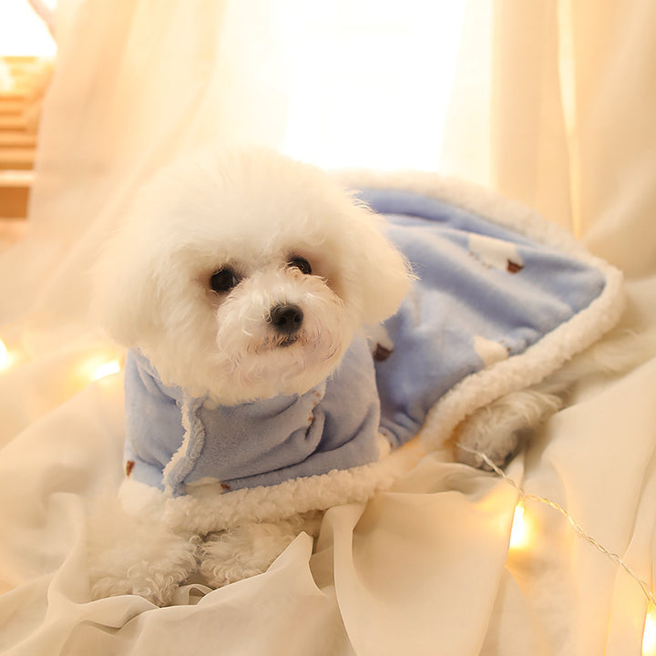 Warm Nightgown Cat Transforms Into Winter Clothing