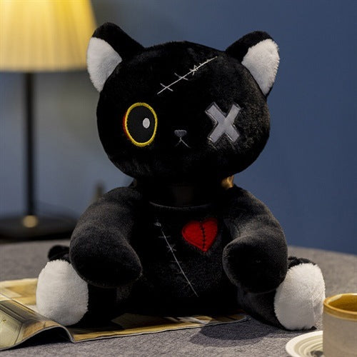 Dark Cat Series Funny Mood Cat Doll Plush Toys
