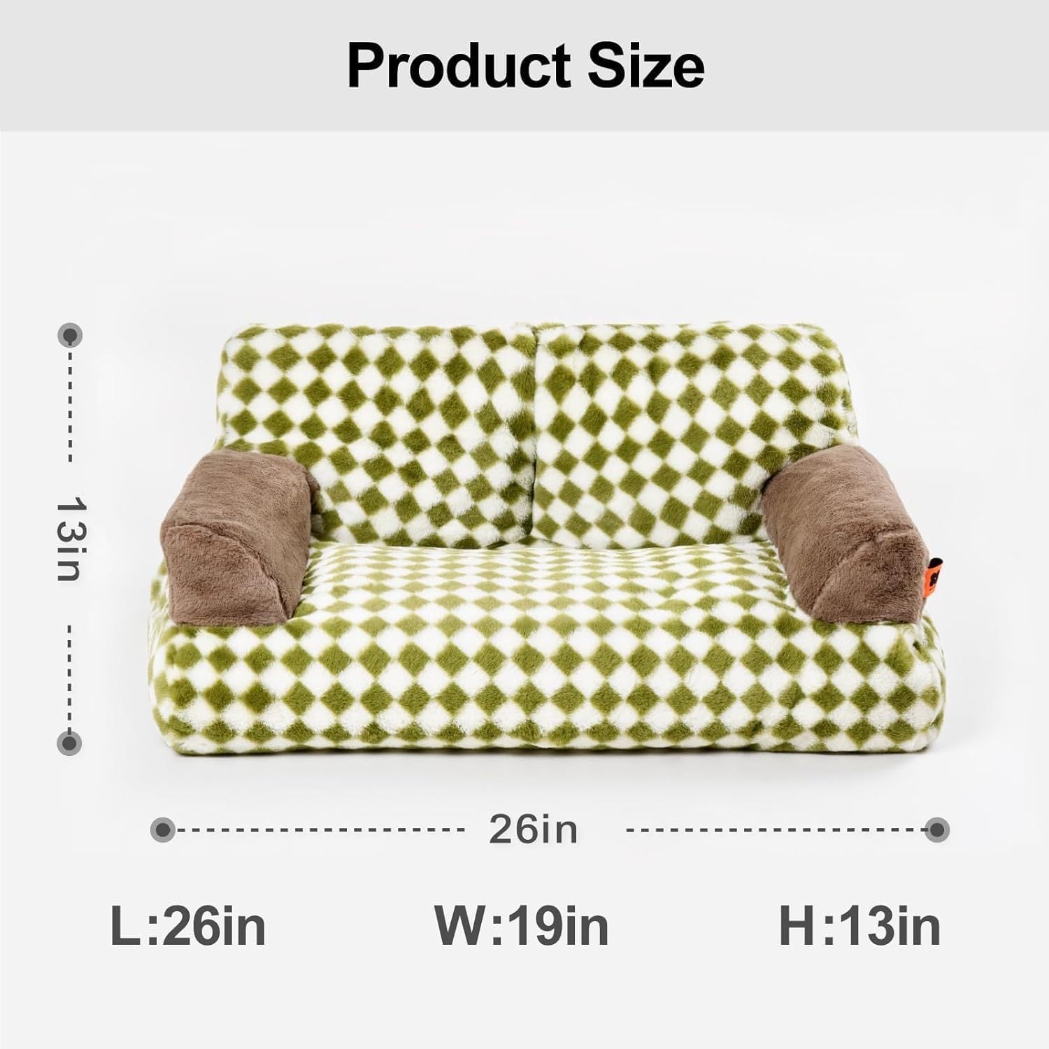 Fluffy Cat Couch  Washable Pet Couch Bed For Cats