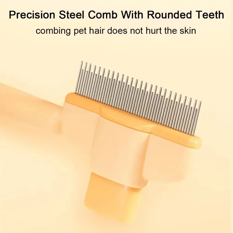 Pet Grooming Brush One-Click Hair Removal