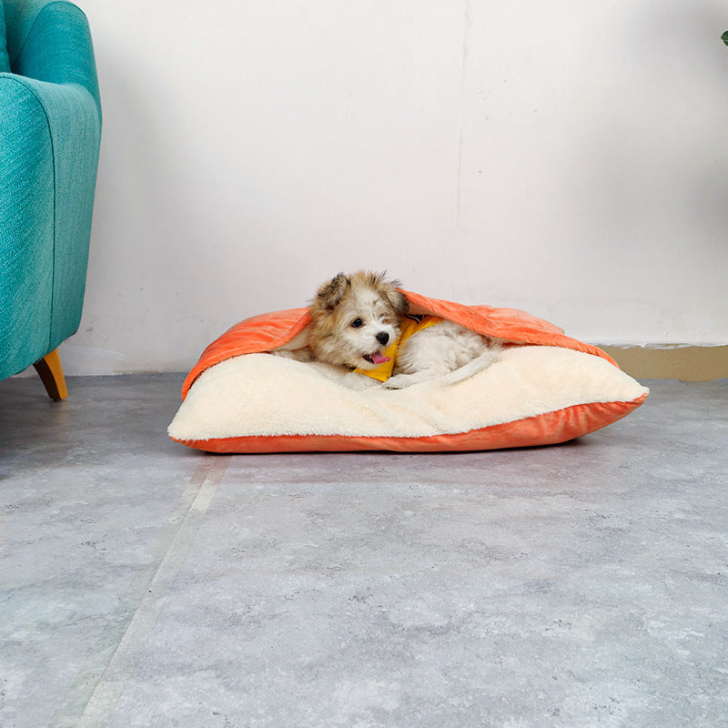 Removable and washable bite resistant pet sleeping bed