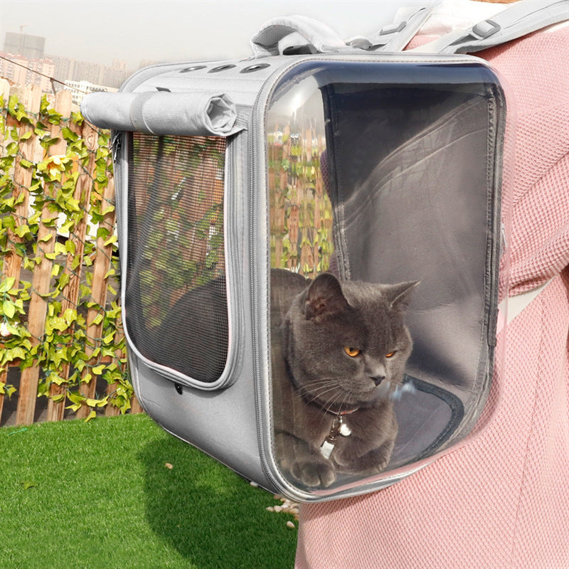 Pet Cat Carrier Backpack Breathable Cat Travel