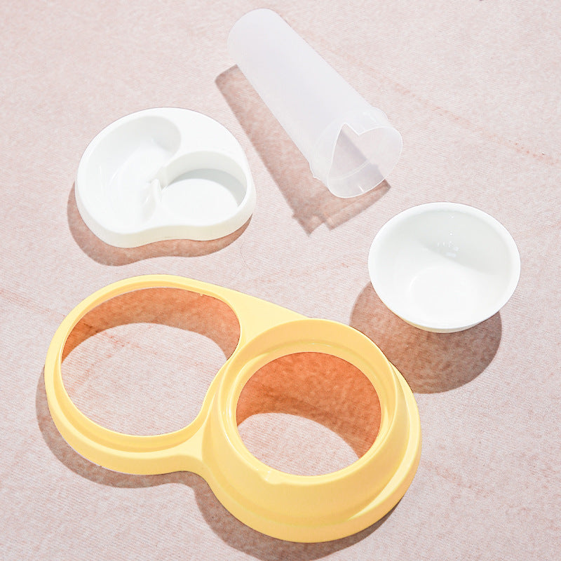 Pet Cat Bowl Dog Bowl Pet Double Feeding Bowl