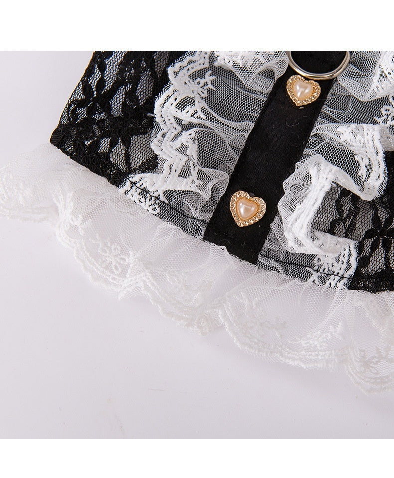 Lace Traction Vest Puppy Kittens Thin Pet Cat Clothing