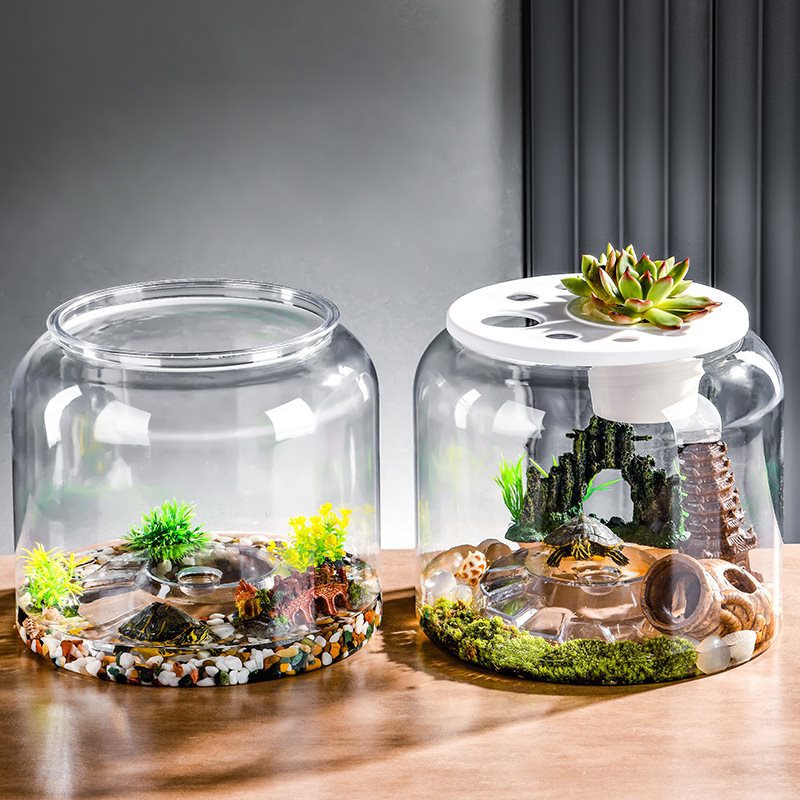 Transparent Plastic Ecological Desktop Fish Tank