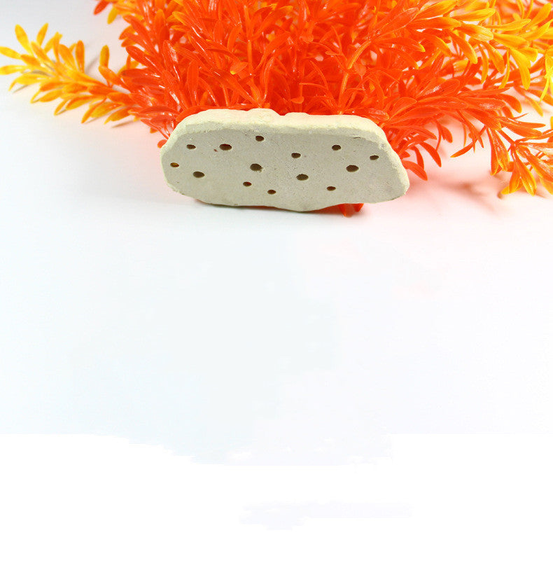 Yellow Simulation Aquatic Plants Fish Tank Landscaping Package